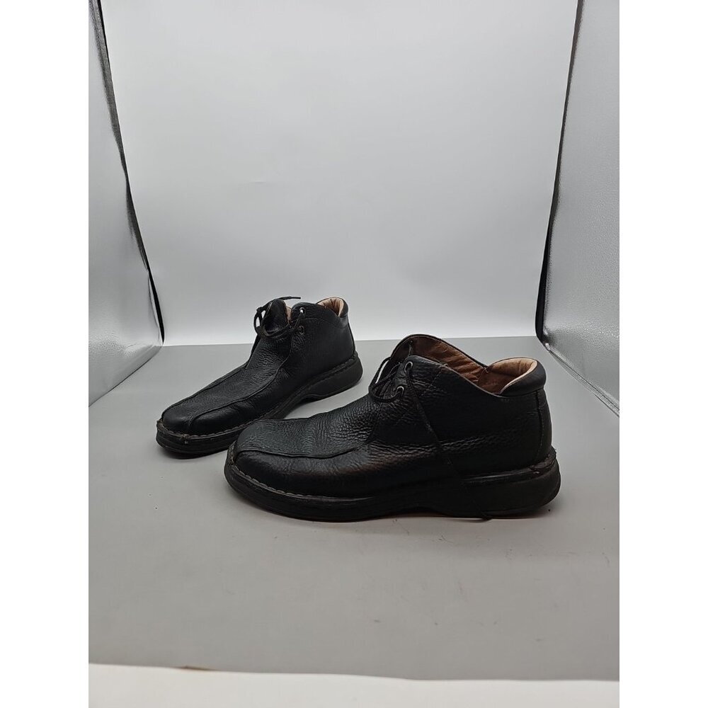 Clarks Men’s Black Leather Chuka Boots 34069 Size 12M Lightweight Lace